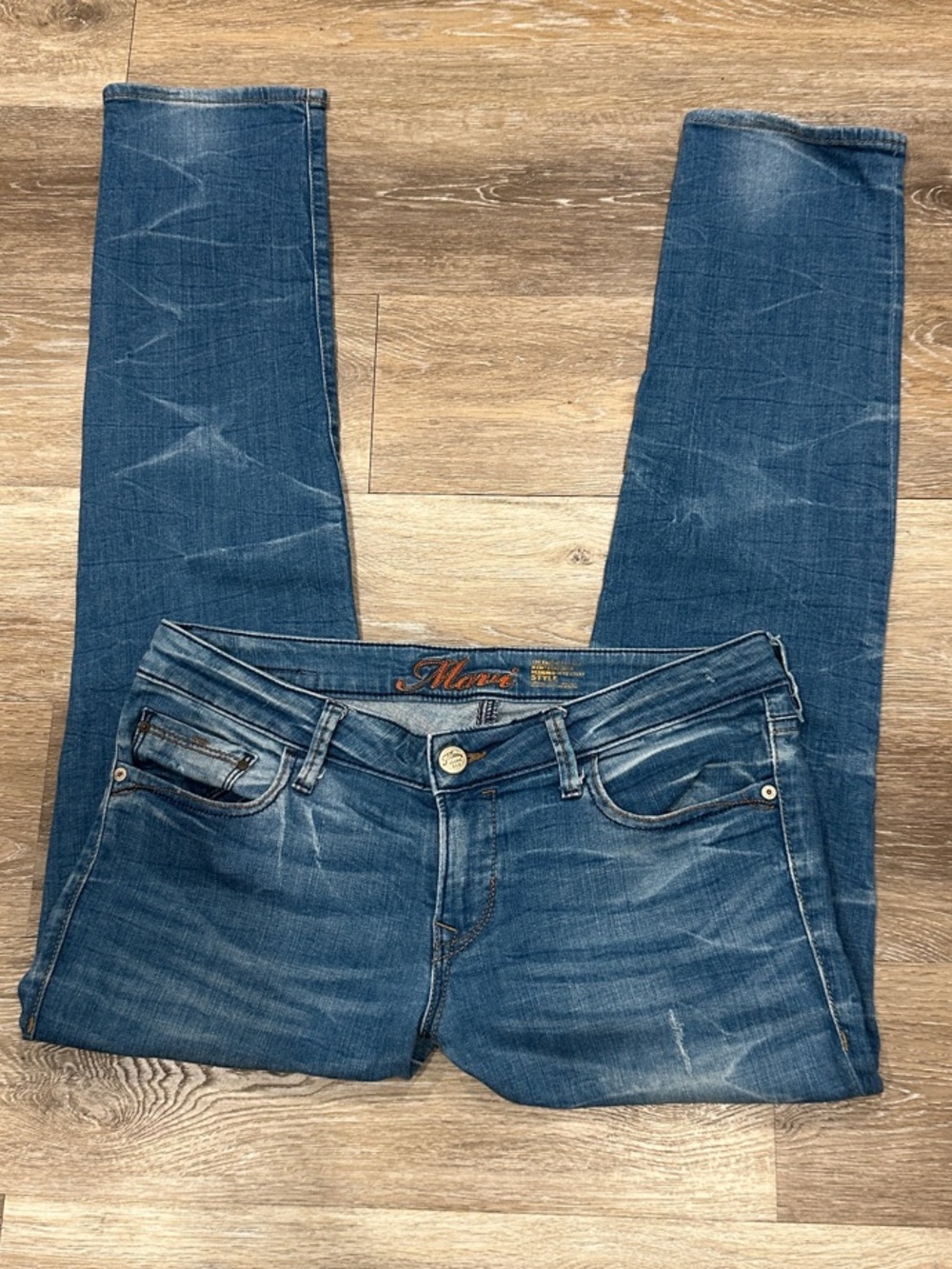 Mavi Women's Skinny Jeans in Medium Blue Wash